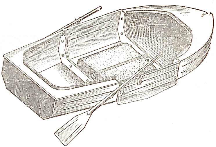 Схематический рисунок лодки Малютка